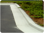 Gray Concrete Curb Paint for Protection.