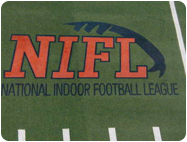 permanent Logo Letters indoor Synthetic Turf Football Field.