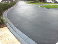 reapir asphalt concrete Gray Curb