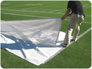Football Field Side Line Protective Tarps are Tough yet Light Weight and Easy to move.