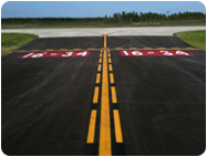 meets federal state county airport runway paint specifications.