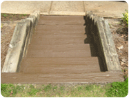 anti slip wood coating wood steps bridge
