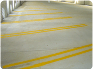 SUPREME YELLOW PAINT for a PARKING DECK APPLICATION.