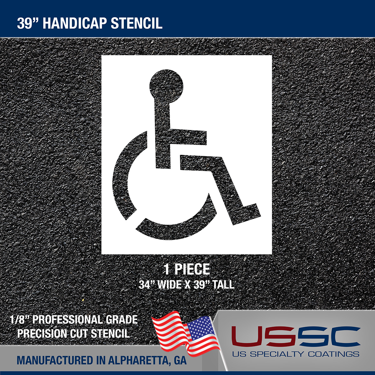 39 Inch Handicap Stencil